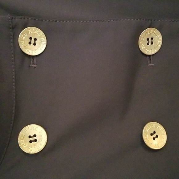 ALICE BY TEMPERLEY NAVY TRENCHCOAT - Picture 3 of 11